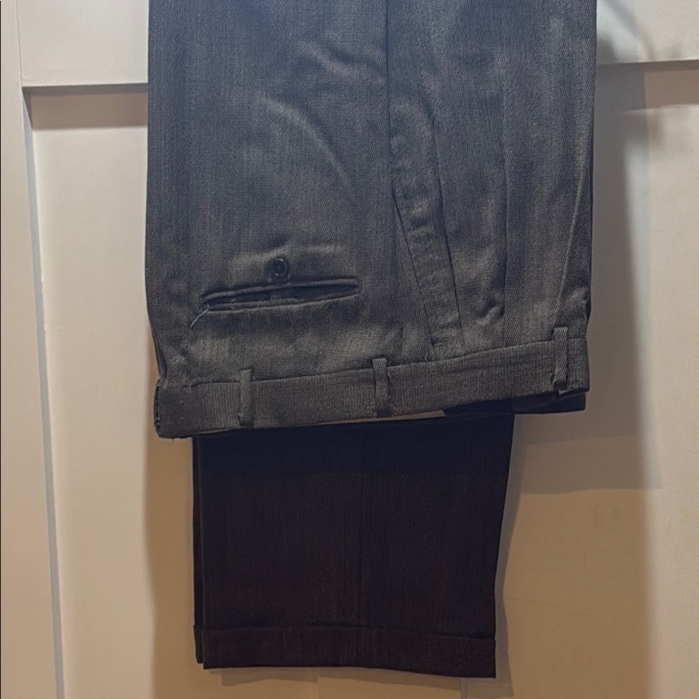 Stafford Brown Dress Pants Classic Style